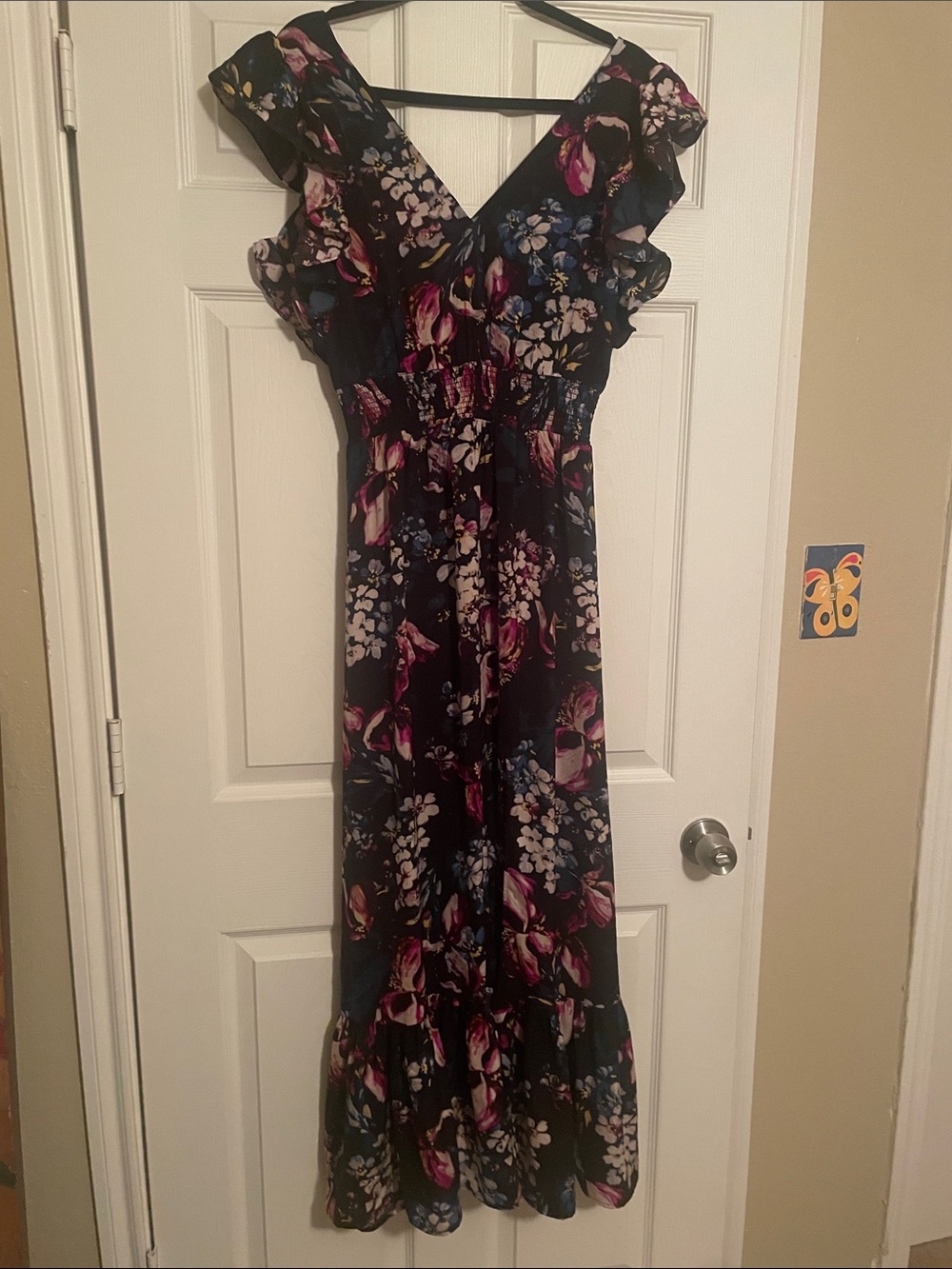 EXPRESS Floral Maxi Dress with Slit